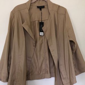 Lane Bryant Stretch Linen Jacket Sz 16
